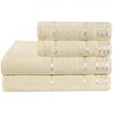 Ver imagem 1 de Jogo de Banho Premium Coleção Criativa 100% Algodão 4 Peças - Palha Pérola