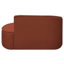 Ver imagem 4 de Kit Divã Recamier Orgânico Marrocos 150cm Lado Direito e 2 Poltronas Amore Bouclé Terracota