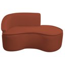Ver imagem 3 de Kit Divã Recamier Orgânico Marrocos 150cm Lado Direito e 2 Poltronas Amore Bouclé Terracota