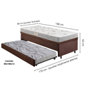 Ver imagem 2 de Bicama Box Baú Solteiro com Colchão Ecoline D23 Ecoflex Suede 88x188