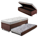 Ver imagem 1 de Bicama Box Baú Solteiro com Colchão Ecoline D23 Ecoflex Suede 88x188