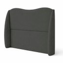 Ver imagem 4 de Cabeceira para Cama Box Estofada Persa 140cm Boucle Cinza Linha Premium Pés em Sapatas Plasticas.