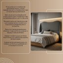 Ver imagem 7 de Cabeceira para Cama Box Estofada Persa 140cm Boucle Cinza Linha Premium Pés em Sapatas Plasticas.