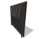 Ver imagem 4 de Cabeceira Cama Box Solteiro Dallas 90cm Veludo Marrom - Desk Design