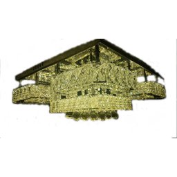 Lustre Plafon Cristal Quadrado LED 72W - 3 Temperaturas - 3 Lustre Plafon Cristal Quadrado LED 72W - 3 Temperaturas - 3