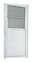 Ver imagem 1 de Porta Alumínio Lambril c/Grade 86 e. V.Boreal Branco Brimak