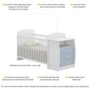 Ver imagem 5 de Berço Cômoda 3 Gavetas Cookie