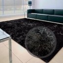 Ver imagem 4 de Tapete Apolo Felpudo Casa Dona Sofisticado e de Luxo 150x200cm Preto