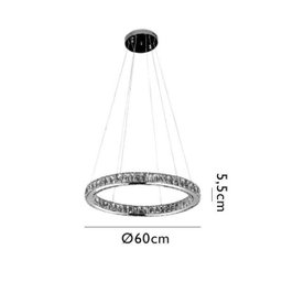 Lustre para Sala de Jantar Pendente Aura Piccola nas Cores Cobre e Champagne com LED Integrado - 2