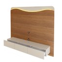 Ver imagem 3 de Painel para Tv até 86 Polegadas Lumiere 3 Gavetas com Led Cinamomo/off White - Artely Móveis