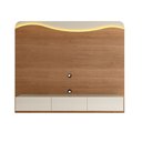 Ver imagem 1 de Painel para Tv até 86 Polegadas Lumiere 3 Gavetas com Led Cinamomo/off White - Artely Móveis