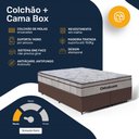 Ver imagem 4 de Cama Box com Colchão Ortobom de Molas Ensacadas Pillow In Pro Vida Queen 158cm