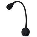 Ver imagem 1 de Luminária Foco Regulavel Preto Cabeceira Leitura LED 3W 3000K Ali29