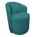 Ver imagem 1 de Poltrona Laura com Almofada Suede Azul Turquesa - Dominic Decor Dominic Decpr