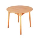 Ver imagem 1 de Mesa de Jantar Colonial Brisa Rústica 90cm Redonda em Madeira e Tampo em Mdf com Revestimento Bp:mel