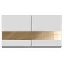Ver imagem 6 de Armário Aéreo Glamy 100% MDF 120 cm 2 Portas Vidro Branco
