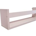 Ver imagem 4 de Kit 2 Prateleira 50cm Rosa para Livro Revista Infantil Decorativo