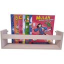 Ver imagem 3 de Kit 2 Prateleira 50cm Rosa para Livro Revista Infantil Decorativo