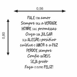 Adesivo Parede Quarto Sala Frase Fale Com Amor - 2