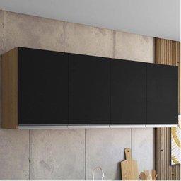 Armário Aéreo para Cozinha Ambiente Andréia 4 Portas 150 Cm Ajl - 1