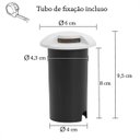 Ver imagem 3 de 3 Balizador Spot Embutir 1 Facho Led Redondo 1w Escada Acl27