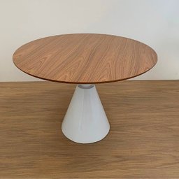 Mesas Cone Laca P.U Tampo Freijó 90x90cm Modelar Moveis - 2