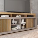 Ver imagem 4 de Rack para TV até 75 Polegadas MDF 180cm Valença Caemmun Marrom Buriti/Fendi