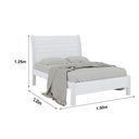 Ver imagem 2 de Cama Casal com Detalhe Esmeralda Plus - D' Doro Cinamomo/off White/ripado