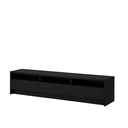 Ver imagem 1 de Rack Essenza de Luxo para Sala Tv Ate 70 Polegadas Moderna Compacta 3 Gavetas 3 Nichos - Preto