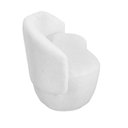 Ver imagem 4 de Kit Namoradeira + 2 Poltronas Decorativa Beatriz Orgânica Couro Branco