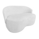 Ver imagem 3 de Kit Namoradeira + 2 Poltronas Decorativa Beatriz Orgânica Couro Branco