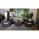 Ver imagem 2 de Jogo de Sofá com 2 Poltronas Fibra Sintética e Alumínio para Área Externa e Interna