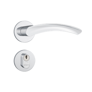 Fechadura Stam Externa 803/13 Cromado Roseta Redonda de Inox