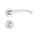 Ver imagem 1 de Fechadura Stam Externa 803/13 Cromado Roseta Redonda de Inox