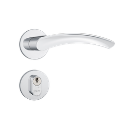 Fechadura Stam Externa 803/13 Cromado Roseta Redonda de Inox - 1
