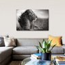 Quadro decorativo Leao Preto e Branco - 2