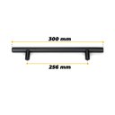 Ver imagem 4 de Puxador para Portas e Gavetas 256 mm x Ø12 mm Preto 4 Peças