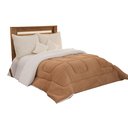 Ver imagem 2 de Edredom Coberdrom Solteiro Sherpa Pele De Carneiro C/ Soft Caramelo [F101]