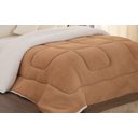 Ver imagem 3 de Edredom Coberdrom Solteiro Sherpa Pele De Carneiro C/ Soft Caramelo [F101]