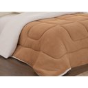 Ver imagem 4 de Edredom Coberdrom Solteiro Sherpa Pele De Carneiro C/ Soft Caramelo [F101]