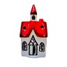 Casinha Natalina com Led Branco e Vermelho - 15cm - 1