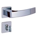 Ver imagem 1 de Fechadura Quadratta Curva Cromado para Banheiro - 74272 - Aliança Fech.quadratta Curva / Wc 4203 Cro