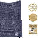 Ver imagem 3 de 1 Poltrona e Mesa Texas Alumínio Preto Corda Náutica Trama Azul