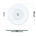 Ver imagem 2 de Centro de Mesa Prato Giratório de Vidro Grosso 8mm Resistente Transparente Tamanho Grande 80cm