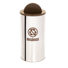 Lixeira Coleta Seletiva Basculante 25l de Aço Inox: Preto - 7