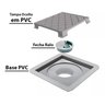Ralo Oculto Tampa Invisível Quadrado em Pvc 10 X 10 Novii - 4