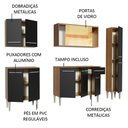 Ver imagem 7 de Cozinha Completa Emilly West Balcão e Armário Aéreo Madesa