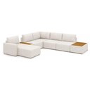 Ver imagem 5 de Sofá de Canto France 6 Lugares Modulado 291cm a 312cm Off White Sallar Home