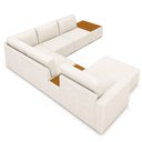 Ver imagem 3 de Sofá de Canto France 6 Lugares Modulado 291cm a 312cm Off White Sallar Home