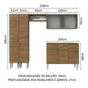 Ver imagem 4 de Armário de Cozinha Completa 229cm Rustic Emilly Madesa 05